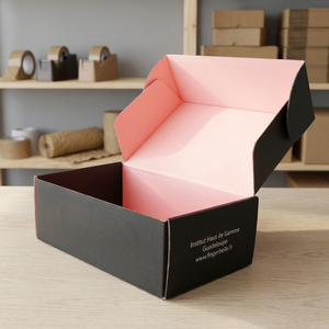 Cajas de Embalaje para Bebidas Personalizadas, Cartón Corrugado, Materiales Reciclados, Impresión en Lámina Dorada, Estampado en Caliente UV, Asa para Logotipo Personalizado - Product Image 3