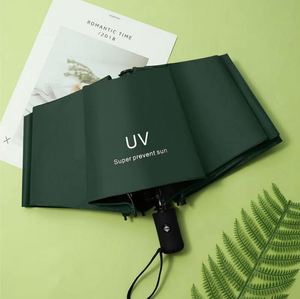 Parapluie pliable automatique de voyage compact, résistant aux UV, idéal pour l'été, en tissu, design commercial - Product Image 4