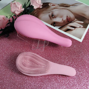 Vente chaude Rose Or Violon Forme Long Manche Démêlant Humide Coussin Rond Caractéristique <span class=keywords><strong>pour</strong></span> <span class=keywords><strong>Cheveux</strong></span> Bouclés et Brosse À <span class=keywords><strong>Cheveux</strong></span> Enchevêtrés - Product Image 1