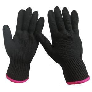 Guantes negros de seguridad baratos para peluquería resistentes al calor para rizar planchas rectas y planas - Product Image 1