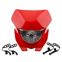 Phare halogène universel pour moto Motocross KLX 230/250/150/110R 230R pour Honda CRF 450 Enduro plaque pour Kawasaki CRF