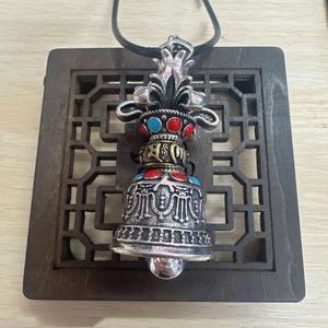 จี้ห้อยกระดิ่งวินเทจของ Vajra สำหรับผู้ชายสร้อยโชคเกอร์เครื่องประดับสำหรับคนที่ได้รับพรหกตัวอักษรสร้อยคอเครื่องรางนำโชคเพื่อความสดใสของขวัญสำหรับผู้ชาย - Product Image 6