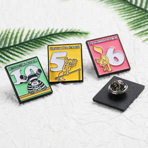 Pin de solapa de Metal de aleación de Zinc logotipo personalizado Pin de Metal lindo Anime y insignia de número - Product Image 4