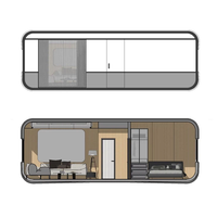 Maison préfabriquée en conteneur Apple House, capsule habitable, certifiée SAA CE AS4964, maison modulaire moderne, petite maison sur mesure