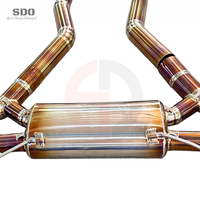 Système d'échappement complet SD Performance pour BMW X5M X6M F95 F96 4.4T 2020-2026, avec downpipe droit et tuyaux d'échappement cat-back en titane