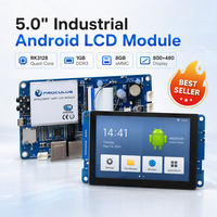 Panneau tactile HMI pour ordinateur industriel Android intégré Rk3128, 5.0 pouces, Module LCD TFT, résolution 800x480, 500cd/m