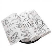 Papier sulfurisé personnalisé résistant à l'huile pour gâteaux, pains, pâtisseries, desserts, tiramisu et emballage alimentaire