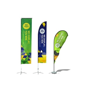Custom Outdoor Teardrop Flying <b>Flags</b> Advertising Feather Beach Banner Premium Quality Beach and Flying Banners - Product Image 4