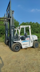 Forklift Diesel TCM FD70 Bekas 7 Ton dengan Mast 2 Tingkat, Sideshift, Garansi 1 Tahun, Tersedia - Product Image 6