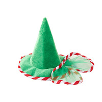 Ensemble robe et chapeau pour chien, dentelle verte, style gingham, pour Noël, Halloween, Thanksgiving, été, vêtements de fête pour animaux de compagnie, vente en gros