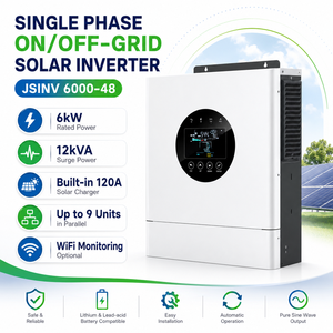 Onduleur solaire hybride parallèle 48V 6kW avec chargeur, entrée PV 9000W pour système de secours solaire domestique - Product Image 2