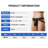 Sexy ondergoed sexy lage taille heren heren homo's T-back ondergoed slim fit slips bikini stijl polyester lederen G-string strings