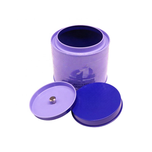 Weißblechdose mit Innendeckel und Gestapeltem Boden für Tee, Lebensmittelgeeignete Runde Eisenbox - Product Image 3