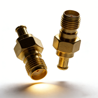 Koperen SMA naar MCX adapter, SMA female naar MCX male plug, rechte RF coaxiale adapter voor DVB-T TV RTL SDR ADS-B ontvanger