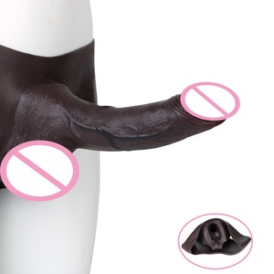 New Style Strapon Harness Hollow <b>Dildo</b> Pants Men Integrated Penis Extend Pants Cock Sleeves Adult Sex Toys for Couples Pants - Product Image 1