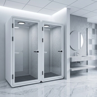 Cabine de bureau insonorisée pour la confidentialité |   Cabine téléphonique acoustique modulaire pour bureaux à plan ouvert, centres d'appels et espaces de coworking