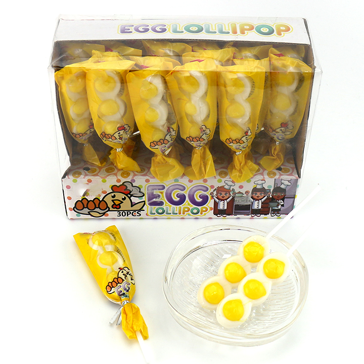 Halal egg lollipop