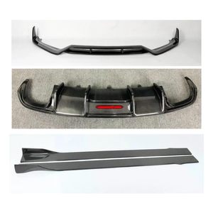 Kit Carrozzeria in Fibra di Carbonio con Labbro Anteriore, Diffusore Posteriore, Spoiler, Minigonne Laterali e Alette Canard per <span class=keywords><strong>Audi</strong></span> <span class=keywords><strong>A5</strong></span> S5 Berlina 2012 2013 2014 2015 2016 - Product Image 3