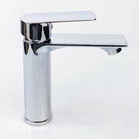 Robinet Mitigeur Mural Encastré pour Lavabo, Monocommande en Acier Inoxydable Chromé pour Salle de Bain