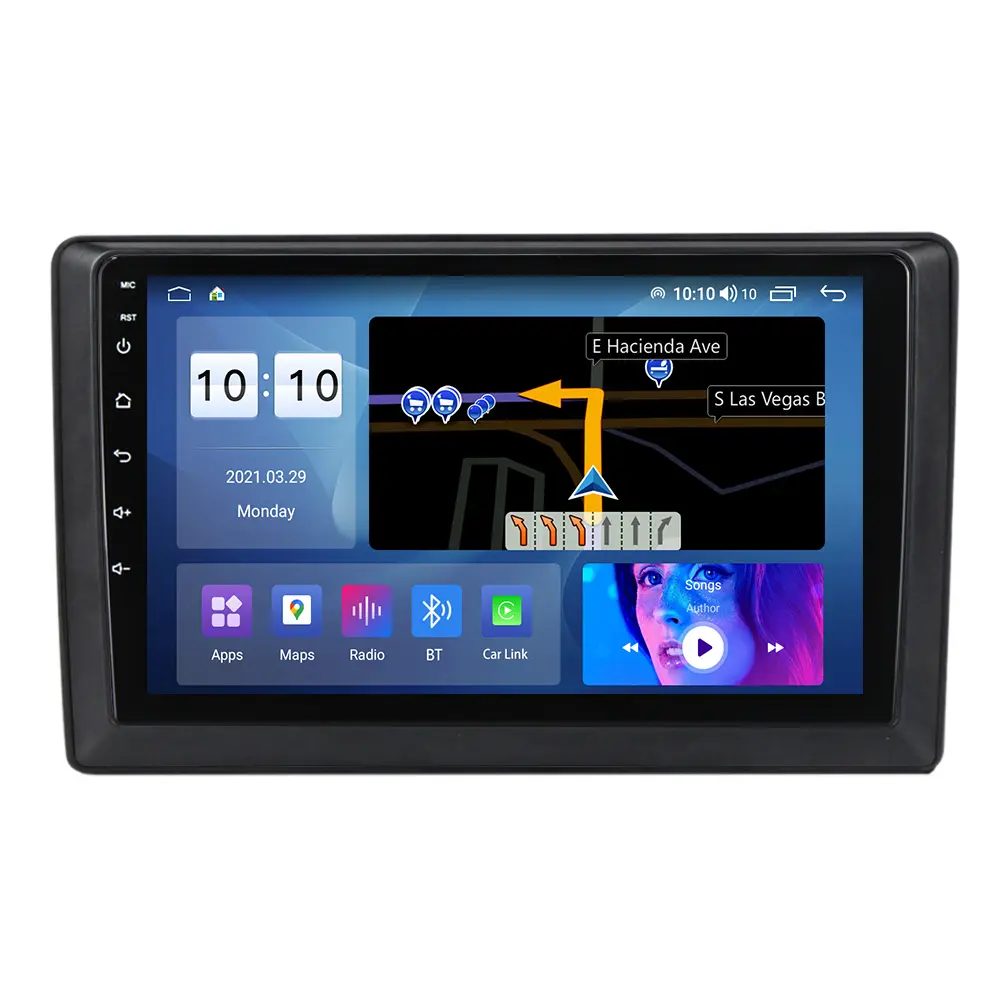 MEKEDE MS Android 8 Core 2 + 32g ips écran 10 pouces lecteur DVD Audio de voiture pour VW/POLO/PASSAT B6/Golf voiture BT wifi 4g