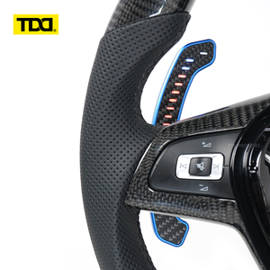 Volant en fibre de carbone TDD Premium Upgrade compatible avec Volkswagen POLO MK6 Golf 8 MK8 Tiguan L Passat Tiguan GTI R GTE GTS - Product Image 4