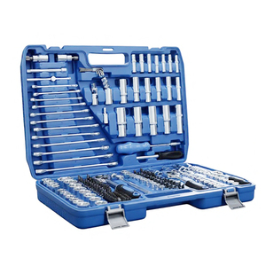 Juego de Herramientas de Reparación Automotriz de 216 Piezas, Llaves de Tubo, Material de Acero al Carbono, Manual - Product Image 1
