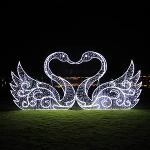 Outdoors Decoration Motif Lights 3D Led Christmas Lighting Tunnel Commercial Christmas Display Motif Light