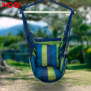 Pamuk halat püskül ile WOQI en iyi hamak katlanabilir kapalı/kamp için dış mekan teli sandalye - Product Image 1