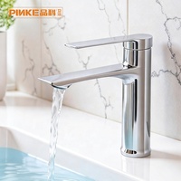 Robinet de salle de bain monocommande monotrou en alliage de zinc avec cartouche céramique pour lavabo