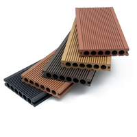 Plancher de terrasse extérieur en WPC, antidérapant, composite bois-plastique, durable, pour jardin, terrasse, arrière-cour