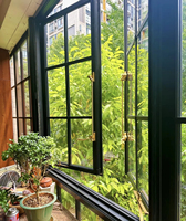 Ventana Arqueada con Marco de Aleación de Aluminio, Pantalla Magnética, Estilo Abatible, Persiana Enrollable, Aislamiento Térmico