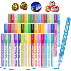 Ensemble de stylos marqueurs en peinture acrylique plastique imperméable pour enfants, pour peinture, coloriage et écriture - Product Image 5