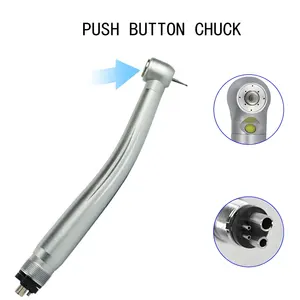 Dental Handpiece High Speed 4 Holes 2 Holes Air Turbine Self-iluminated LED Push Button Dental High Speed Handpiece