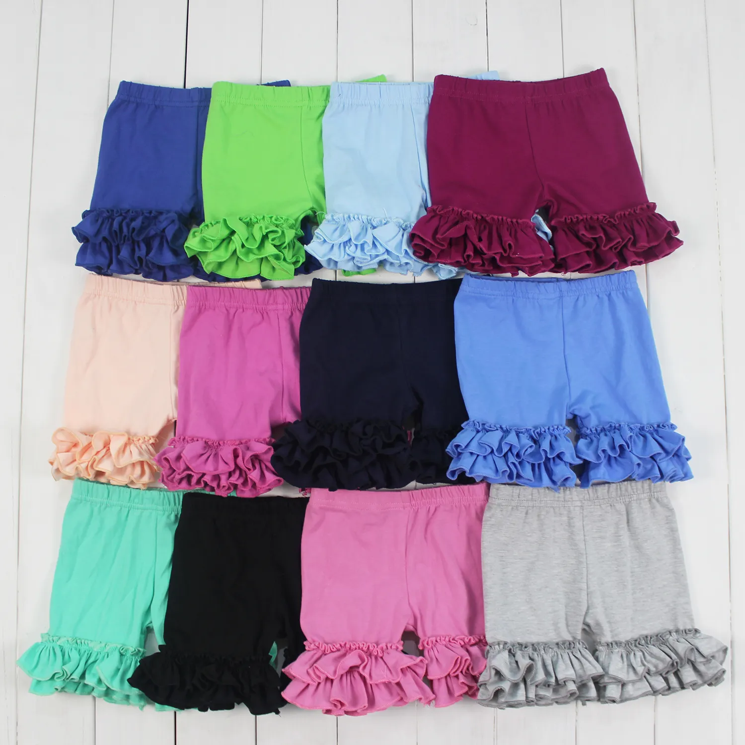 2023 Dolike hot style baby girl shorts cotton ruffle pants boutique clothes summer girls shorts