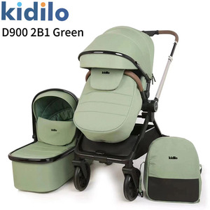 Kidilo D900 + C Poussette bidirectionnelle 2-en-1 haute vue pour bébé Vente en gros d'usine <span class=keywords><strong>Nacelle</strong></span> assise inclinable pour enfants - Product Image 4