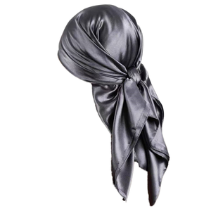 Foulard carré <span class=keywords><strong>en</strong></span> satin de <span class=keywords><strong>soie</strong></span> pour femme, imprimé logo personnalisé, couleur unie, style long, nouveau design numérique à pois géométriques sauvages - Product Image 2