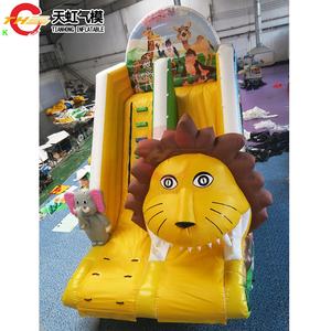 Toboggan gonflable à bouche de lion, 7.5x3x5mH, piscine intérieure en PVC, thème animal pour jardin <span class=keywords><strong>et</strong></span> <span class=keywords><strong>parc</strong></span>, livraison gratuite - Product Image 3