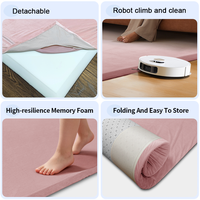 Tapis incliné en mousse à mémoire de forme anti-dérapant pour enfants, avec housse amovible lavable, tapis de jeu Tatami