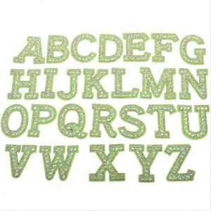 Iron on 4.5CM White Crystal AB Color Rhinestone Letter Patch - Product Image 3