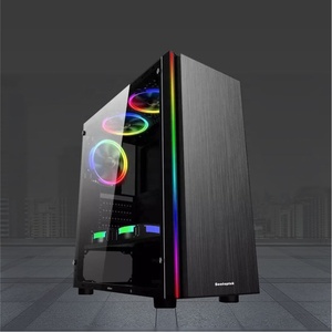Hot bán Tempered Glass Tủ Máy Tính Game Thủ trường hợp tháp Máy tính để bàn PC với cung cấp điện chơi game trường hợp máy tính & tháp - Product Image 1