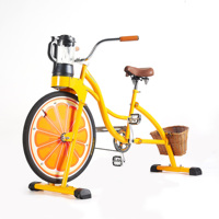 Exi Beachcruiser Fiets Reclame Sinaasappelsap Fruitblender Smoothie Cyclus Commerciële Juicer Afzuigmachine