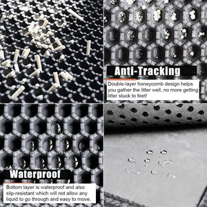 Colorful Medium EVA Round <b>Cat</b> Litter Trapping <b>Mat</b> 20L Inner Space Large Capacity Trapper - Product Image 2