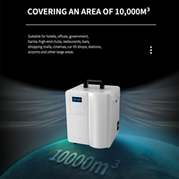 Diffuseur d'arômes intelligent électrique à double buse 10000m³ Nouveau diffuseur d'arômes HVAC de grande taille pour hôtel Parfum Essentiel Métal