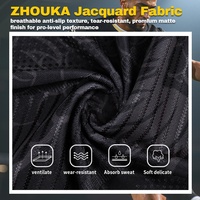 Fabricant de Maillots de Football Jacquard de Qualité Supérieure, Sublimation Personnalisée, Uniforme d'Équipe de Football Noir pour Hommes, Vente Directe Usine