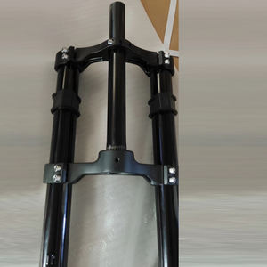 <span class=keywords><strong>Fourche</strong></span> <span class=keywords><strong>rigide</strong></span> de vélo à pneus larges en alliage d'aluminium avec frein à disque, double couronne CNC, 20, 24, 26 pouces - Product Image 4