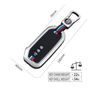 Étui de protection pour clé de voiture en alliage de zinc et gel de silice pour <span class=keywords><strong>KIA</strong></span> Carnival EV6 GTLINE <span class=keywords><strong>Sportage</strong></span> 7 boutons, <span class=keywords><strong>porte</strong></span>-clés, sac - Product Image 4