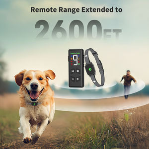 Collar de adiestramiento para perros humano sin golpes pitido vibración IPX6 impermeable 2600FT rango de Control remoto collar de adiestramiento para perros - Product Image 3