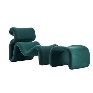 Designer Abstract Lines Fold and Etcetera Bend Bendy Lounge Chair Chaise longue en fibre de verre profilée - Product Image 5