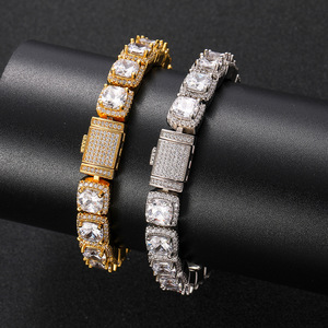 Hip-hop Rock Sugar Chain <b>Copper</b> Inlaid Zircon <b>Bracelet</b> Trendy Brand Personalized Fashion Men's Jewelry Tanjing - Product Image 4