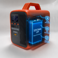 Estación de Energía Portátil de 1000Wh, Generador Solar de Onda Sinusoidal Pura de 500W con Batería LiFePO4, Entrada de CA Amplia de 90V-280V para Respaldo en el Hogar y RV